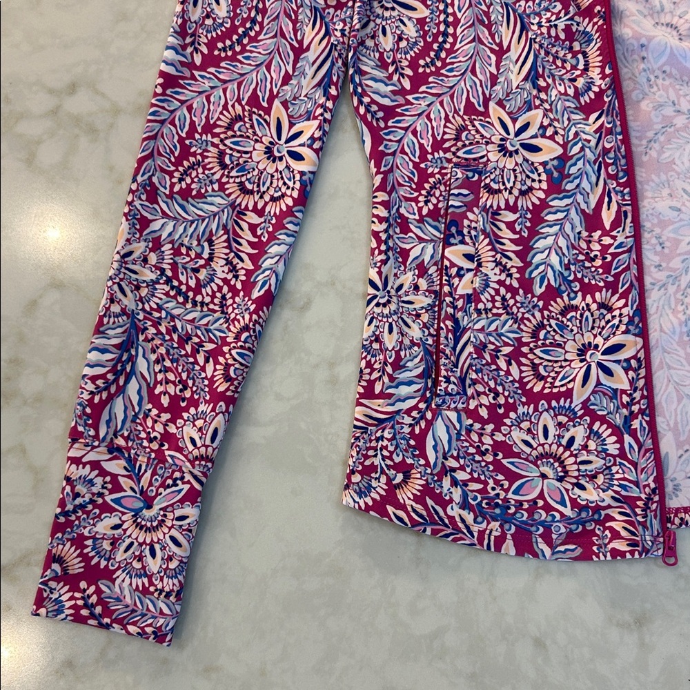NWT Tommy Bahama Golf & Tennis Full Zip Pink Floral Jacket - Picture 8 of 11